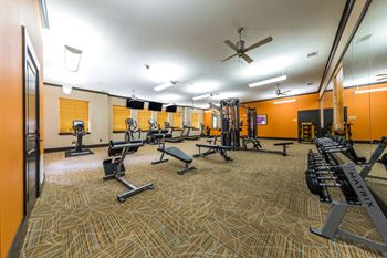 Fully equipped 24hr fitness center